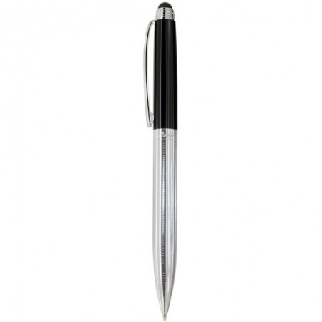 Caneta prateada de Pierre Cardin com ponteiro