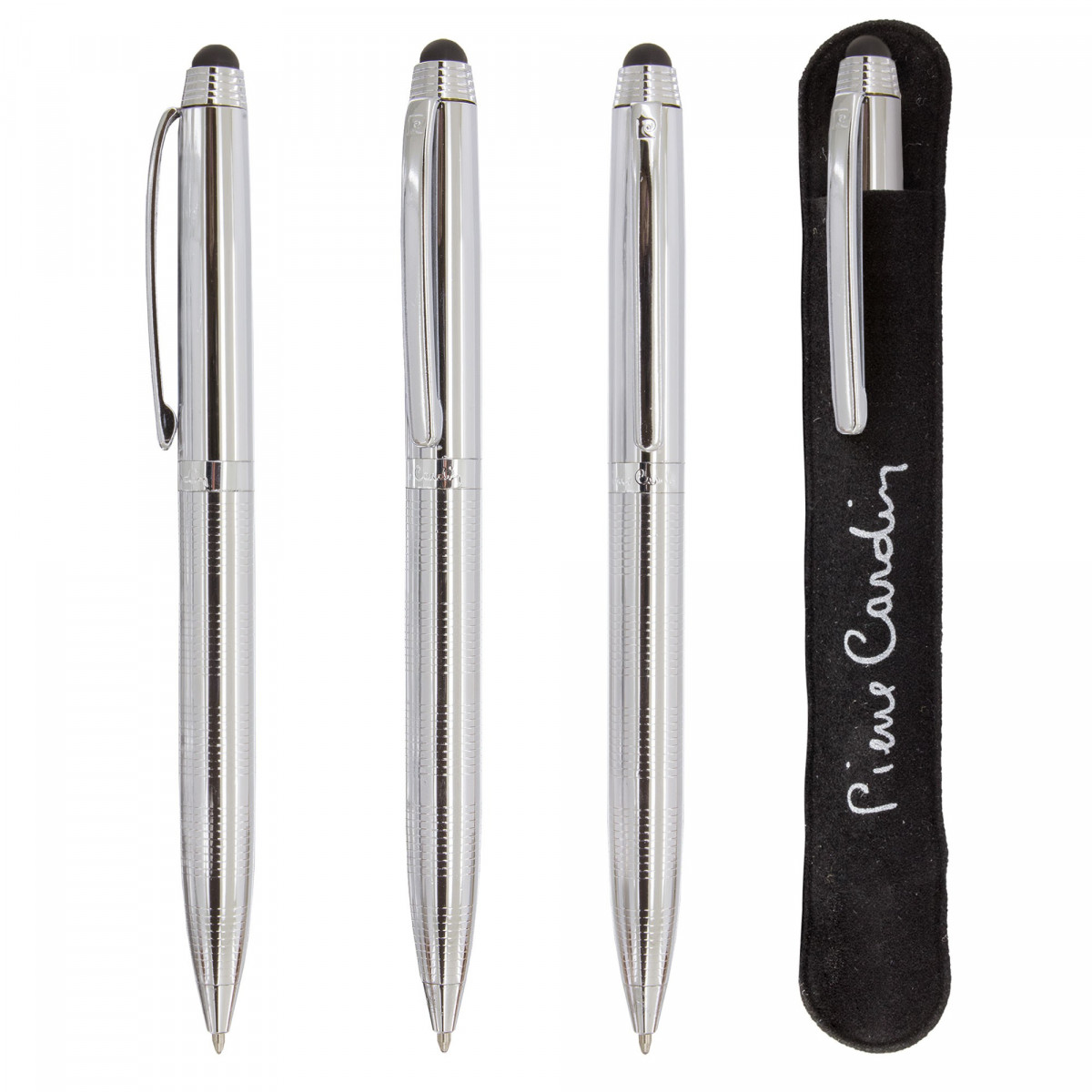 Caneta prateada de Pierre Cardin