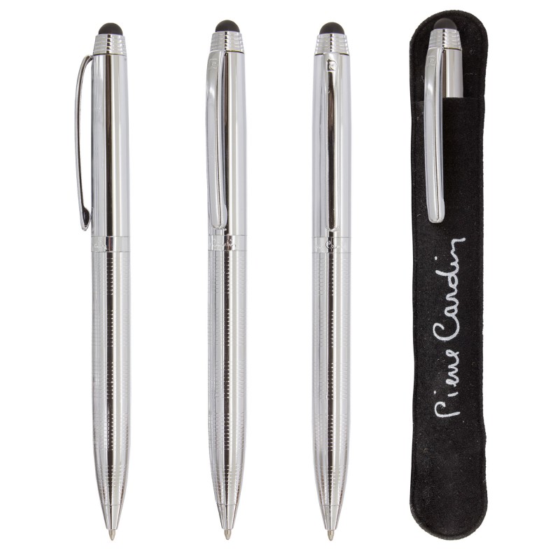 Caneta prateada de Pierre Cardin
