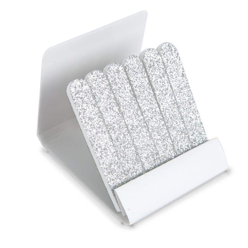 Limas para unhas prata em estojo