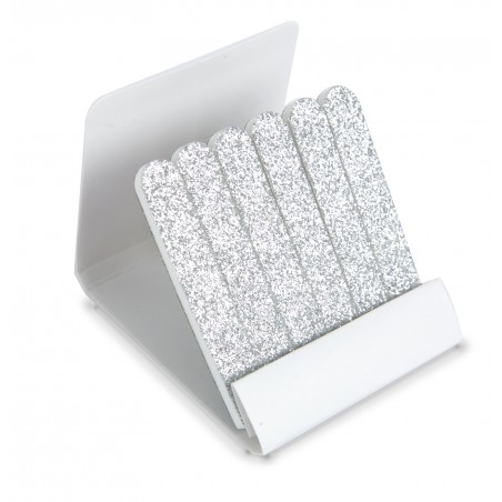 Limas para unhas prata em estojo