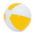 Bola de praia branca e amarela