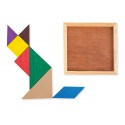 Jogo de Tangram de madeira: detalhe original para convidados