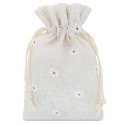 Bolsa de algodão com flores