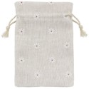 Bolsa de algodão com flores