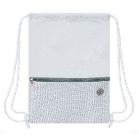 Mochila Saco com Bolso de Rede Prático e Leve