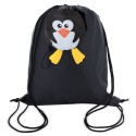 Mochila Dobrável Infantil com Design de Pinguim Detalhe Original para Festas e Eventos