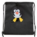 Mochila Dobrável Infantil com Design de Pinguim Detalhe Original para Festas e Eventos