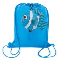 Mochila Infantil Azul Plegável com Forma de Peixe