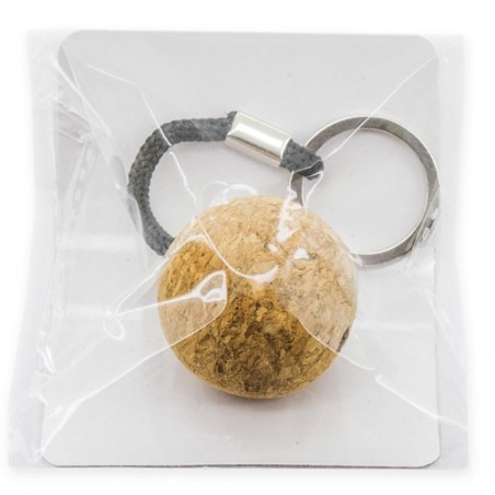Porta chaves de cortiça com bola tridimensional laupin