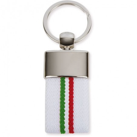 Chaveiro com cinto de bandeira da itália
