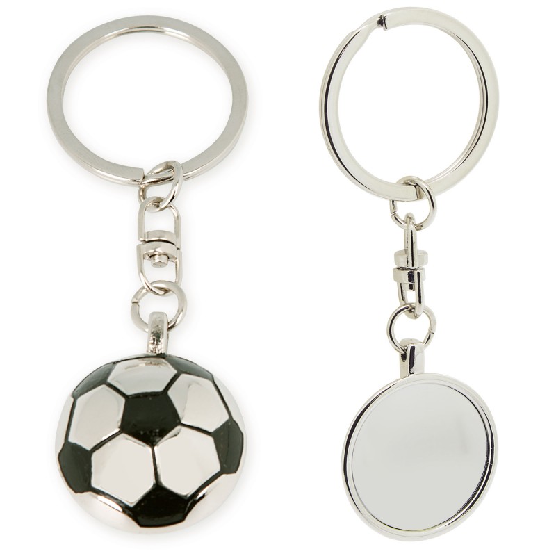 Chaveiro metálico de futebol