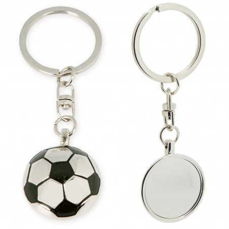 Chaveiro metálico de futebol