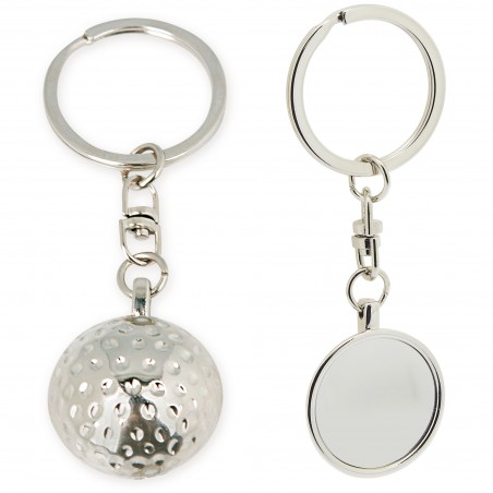 Chaveiro de golfe de metal