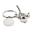 Chaveiro metálico de gatinho