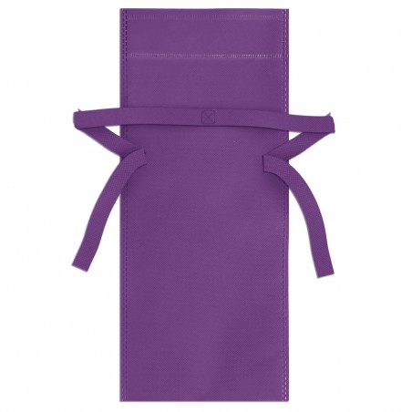 Bolsa de Tecido Não Tecida Roxa com Laço para Detalhes