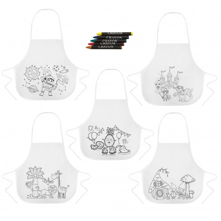 Delantal infantil chispi (pacote de 5)