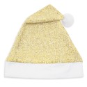 Boné de natal dourado