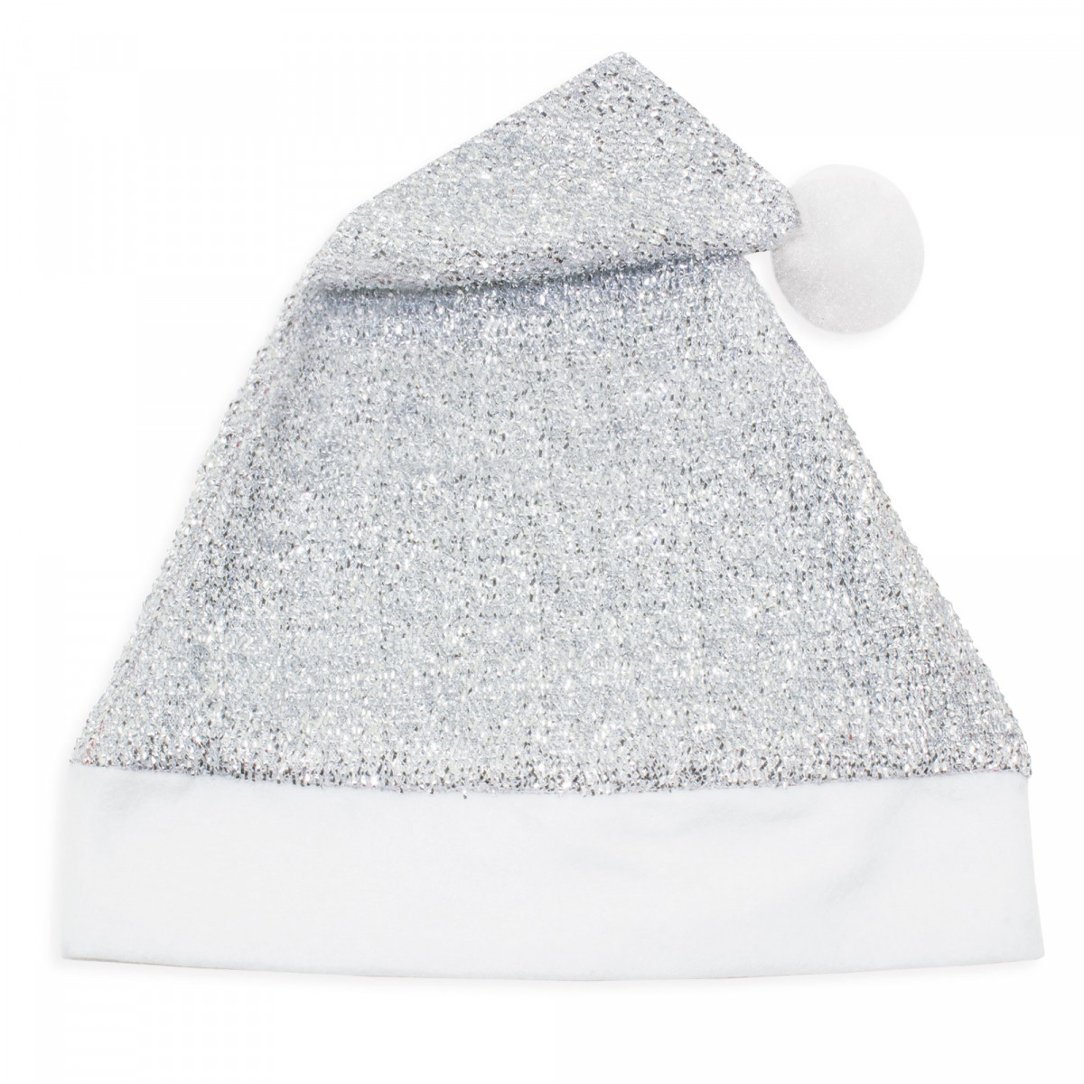 Gorro de Natal prateado