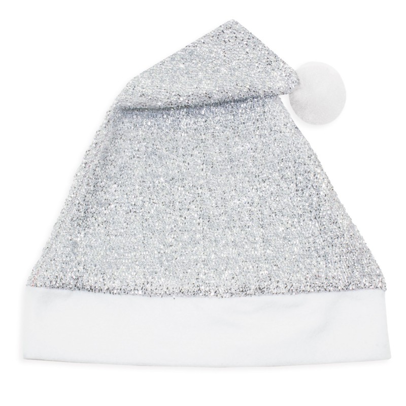 Gorro de Natal prateado