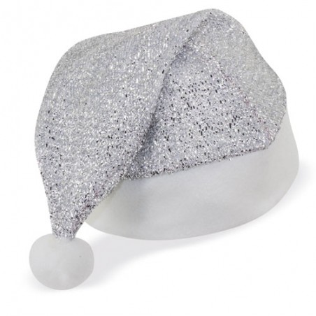 Gorro de Natal prateado