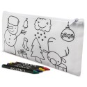 Estojo para colorir de Natal