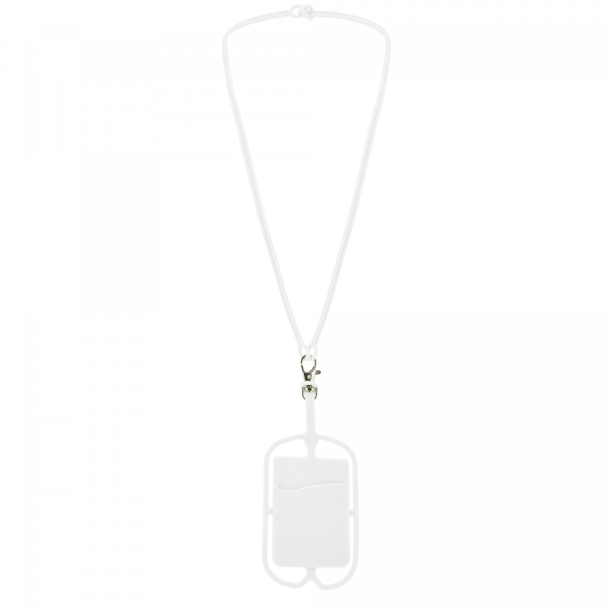 Lanyard de silicone para móvel Leve, prático e ajustável
