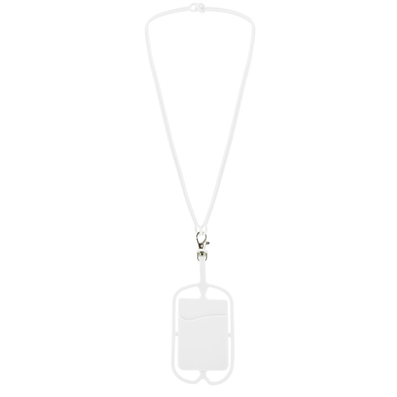 Lanyard de silicone para móvel Leve, prático e ajustável