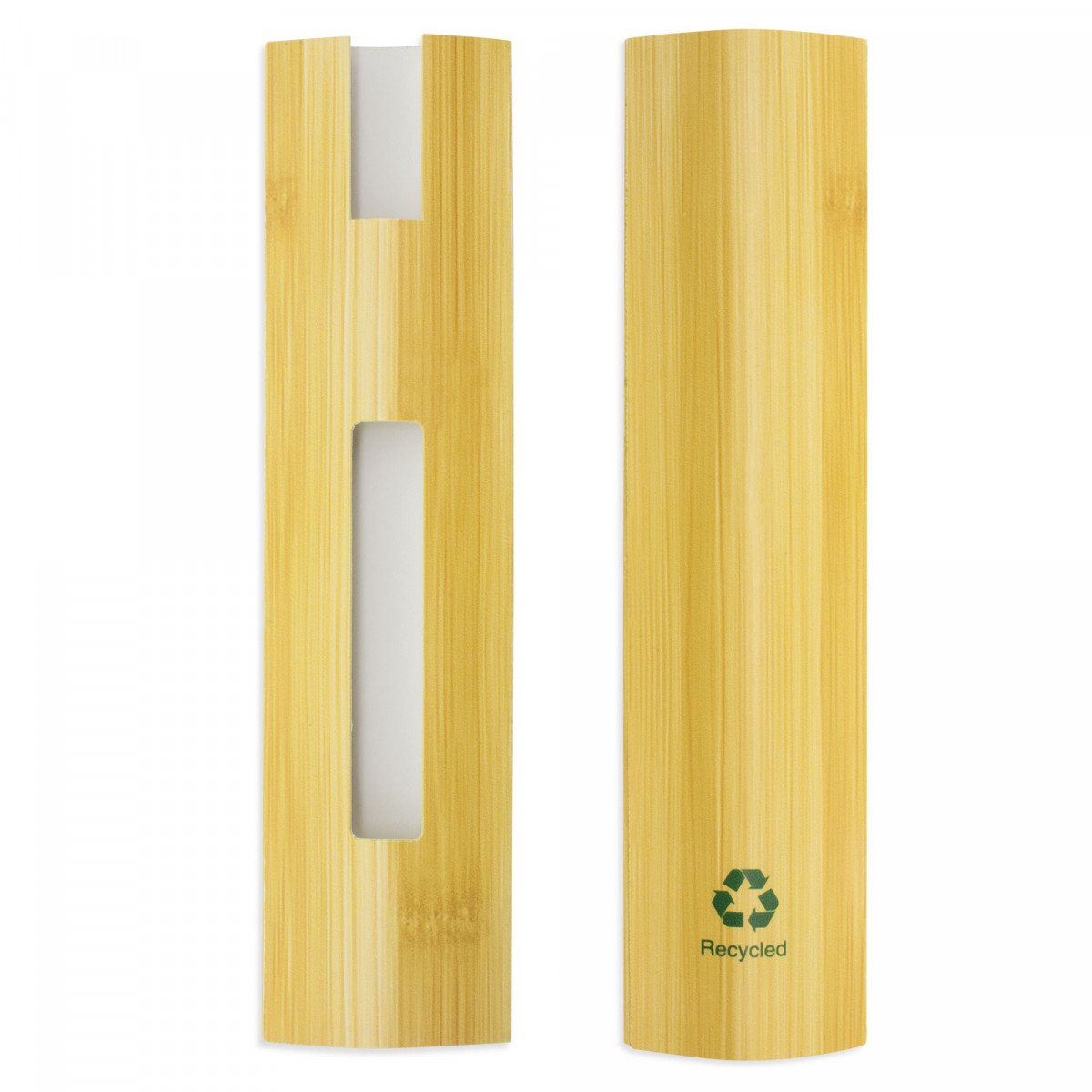 Capa de caneta de papelão reciclado design bambu