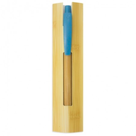 Capa de caneta de papelão reciclado design bambu