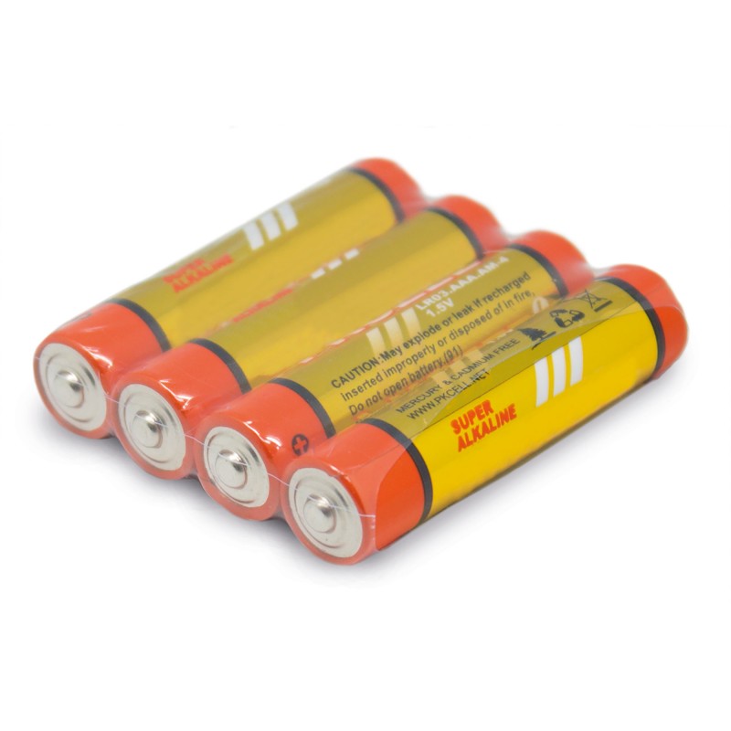 Pilhas alcalinas r03 aaa