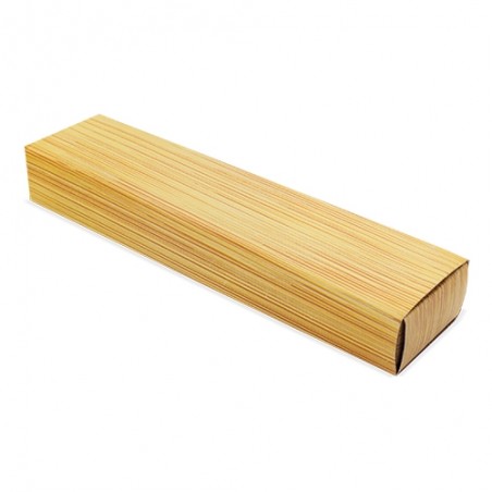 Conjunto de caneta e lapiseira de bambu elástico