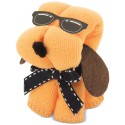 Toalha cachorro sol laranja
