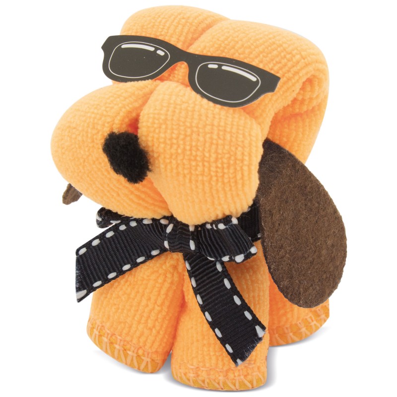 Toalha cachorro sol laranja
