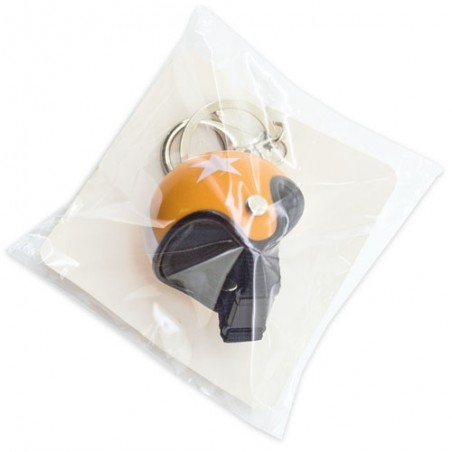 Chaveiro capacete laranja clássico