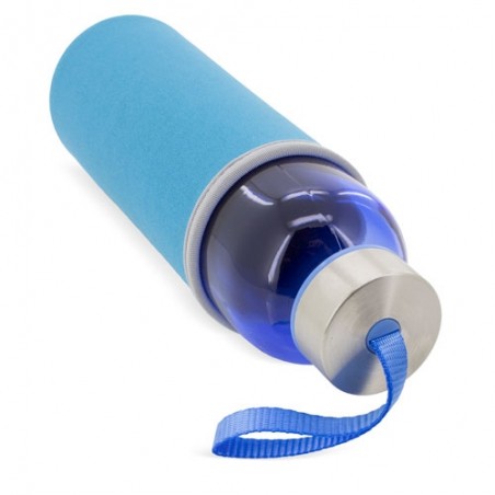 Botella de Água Reutilizável 500 ml Design Colorido com Capa de Neopreno