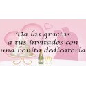 Saca-rolhas personalizado com adesivo em bolsa de organza rosa