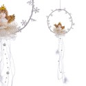 Colar anjo tecido ouro 30 cm