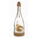 Botella belém com luz vidro 8 x 8 x 28 cm