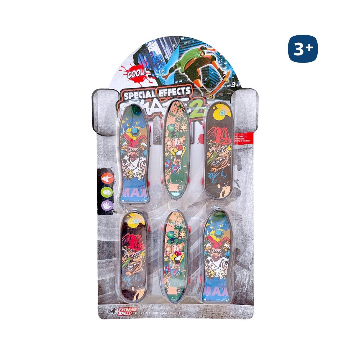 S 6 mini skates com acessórios