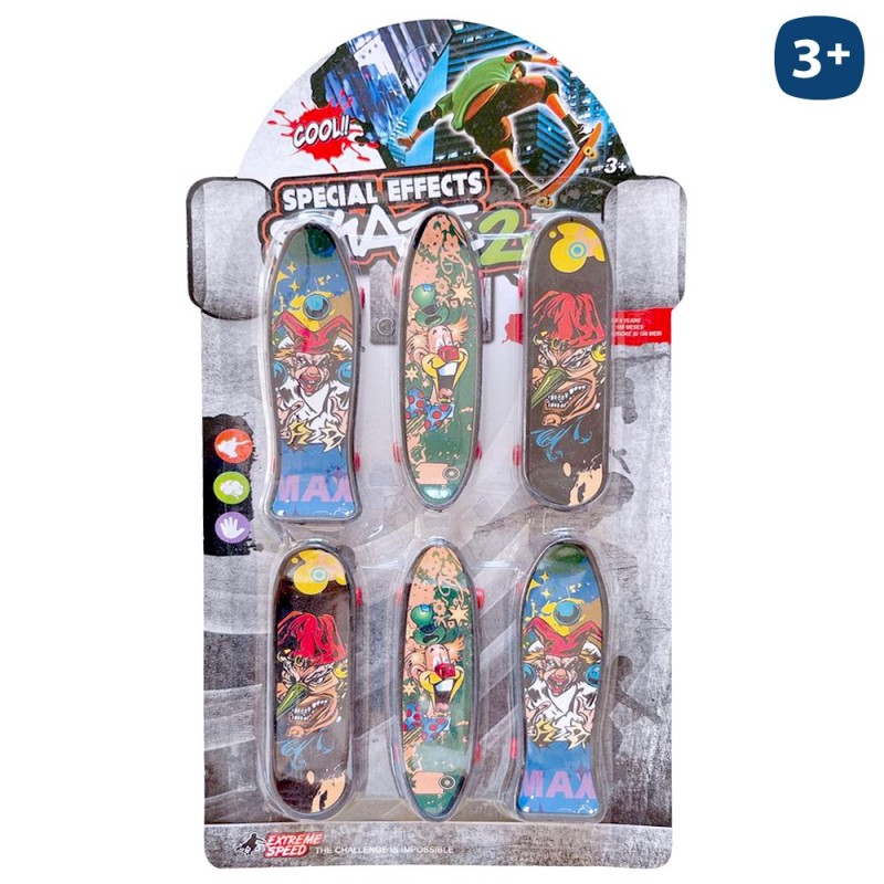 S 6 mini skates com acessórios