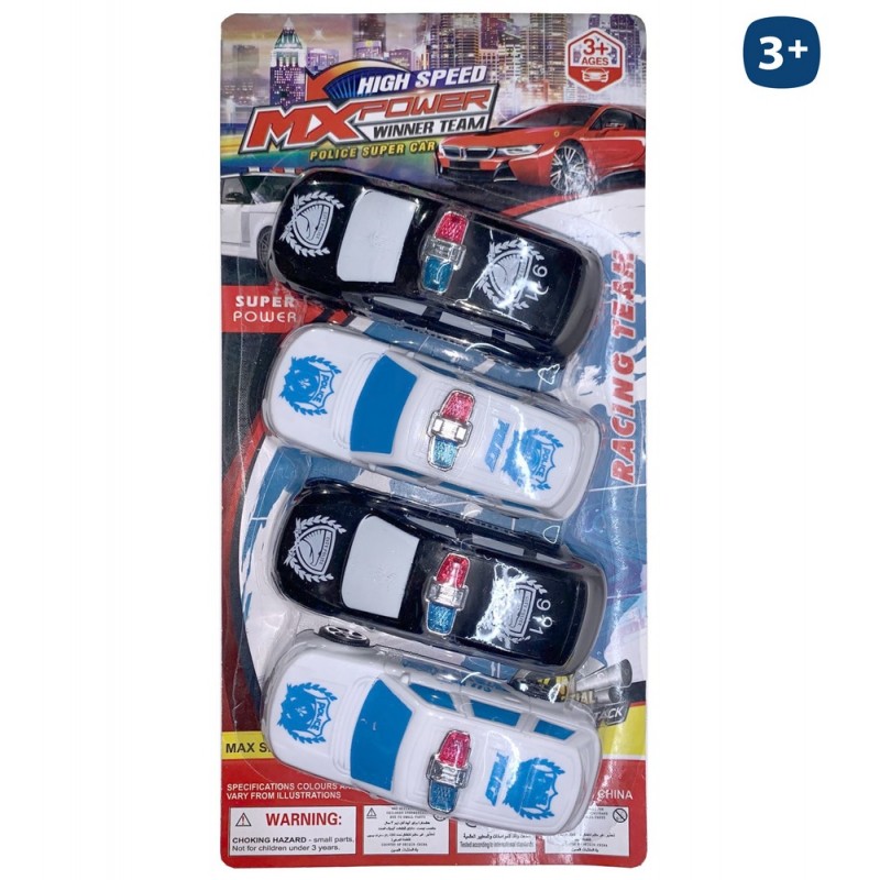 S 4 carro de polícia fricção 11 50 cm