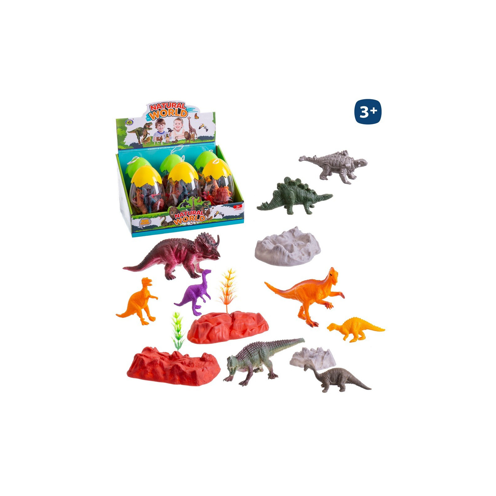 S 15 dinossauro pvc 7 cm