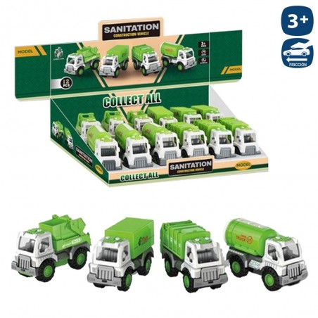 Caminhão de reciclagem fricção 4 m 13 cm