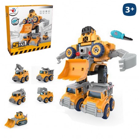 S 5 robô transformável 5 em 1 10 20 x 6 30 x 9 20 cm