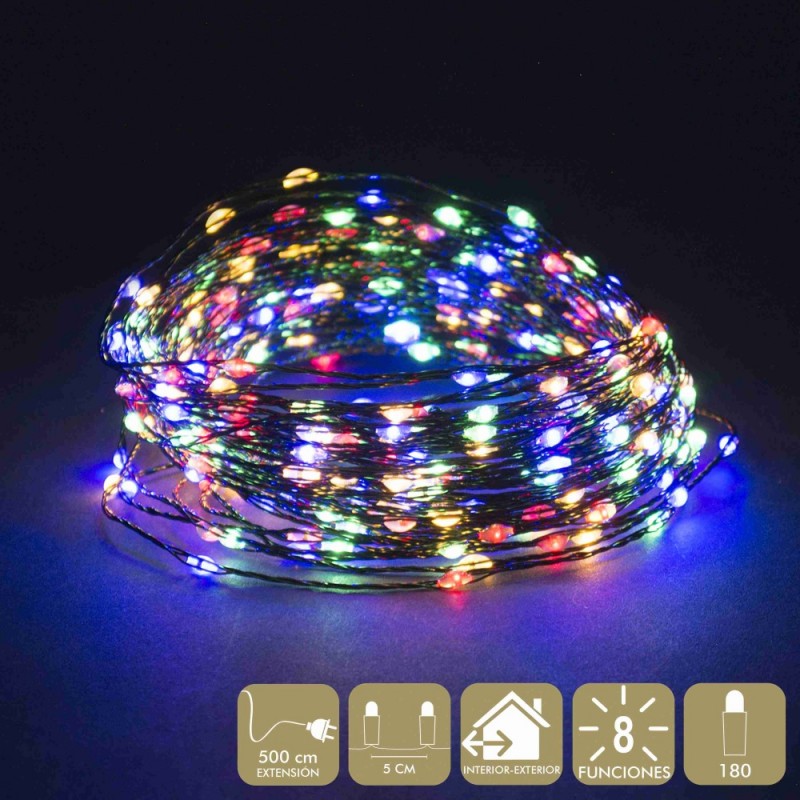 Cadeia 180 microled multicolor