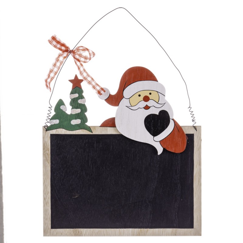 Pingente de quadro negro de madeira