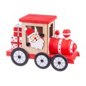 Trem papai noel madeira 19 x 8 x 13 50 cm