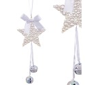 Pingente estrela sinos plástico 20 cm