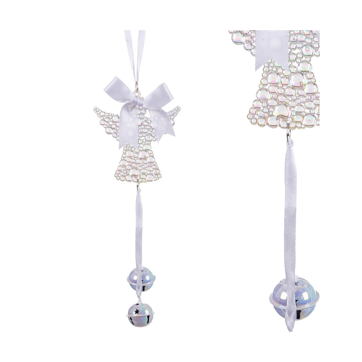 Colar anjo sinos plástico 20 cm